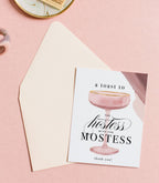 Hostess with the Mostess - Champagne Thank You Greeting Card