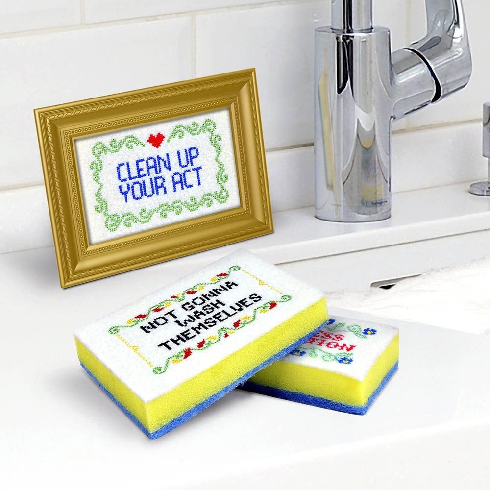 Cross Stitch Sponges - Set of 4