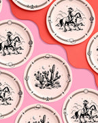 Vintage Western Paper Plates
