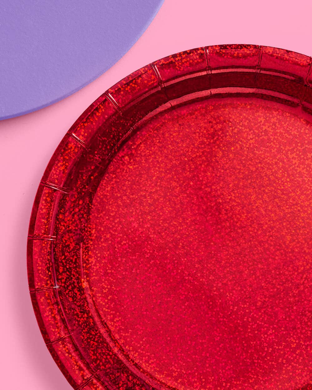 Red Shimmer Plates