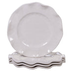 Perlette Cream Melamine Dinner Plate