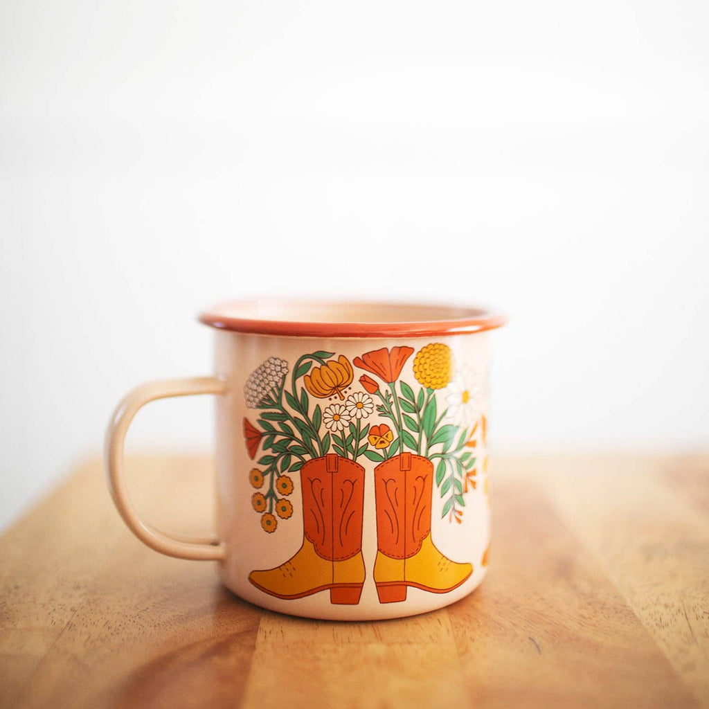 Enamel Coffee & Camp Mug | Western Bloom