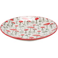 Red Mushroom Dinner Plate