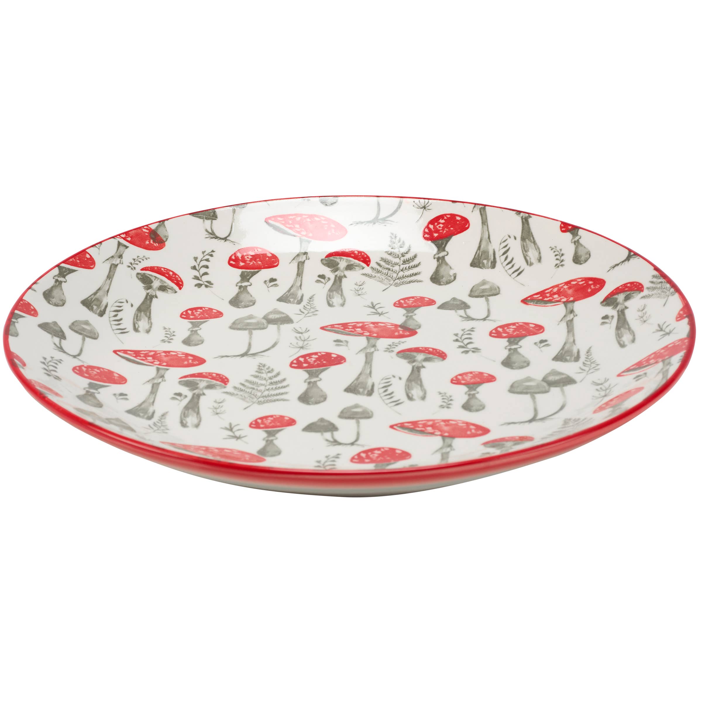 Red Mushroom Dinner Plate