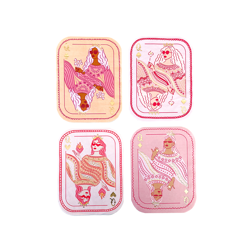 Queens Card Large Napkins