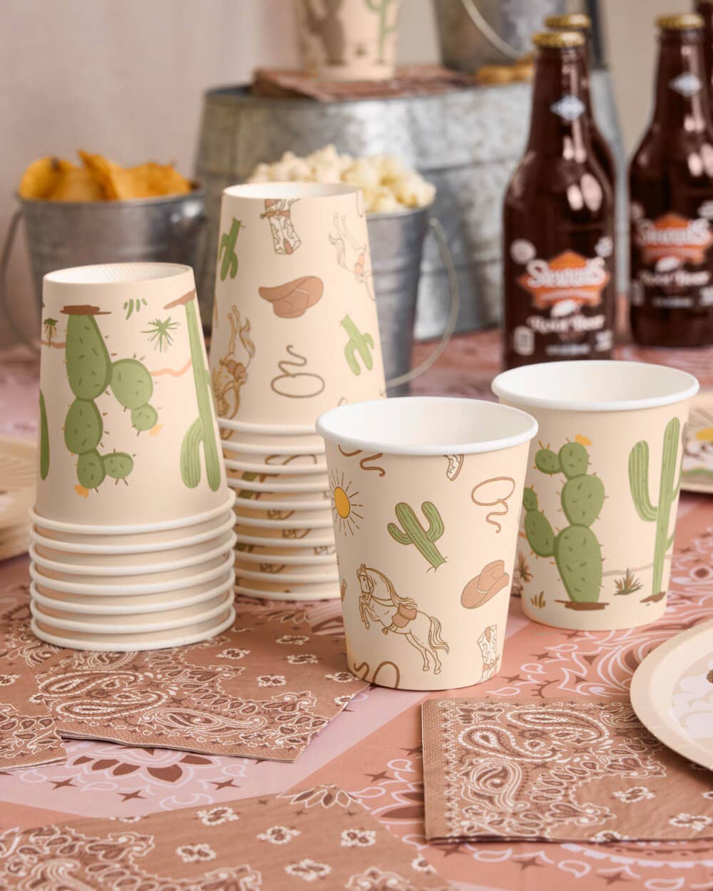 Wild Wild West Paper Cups