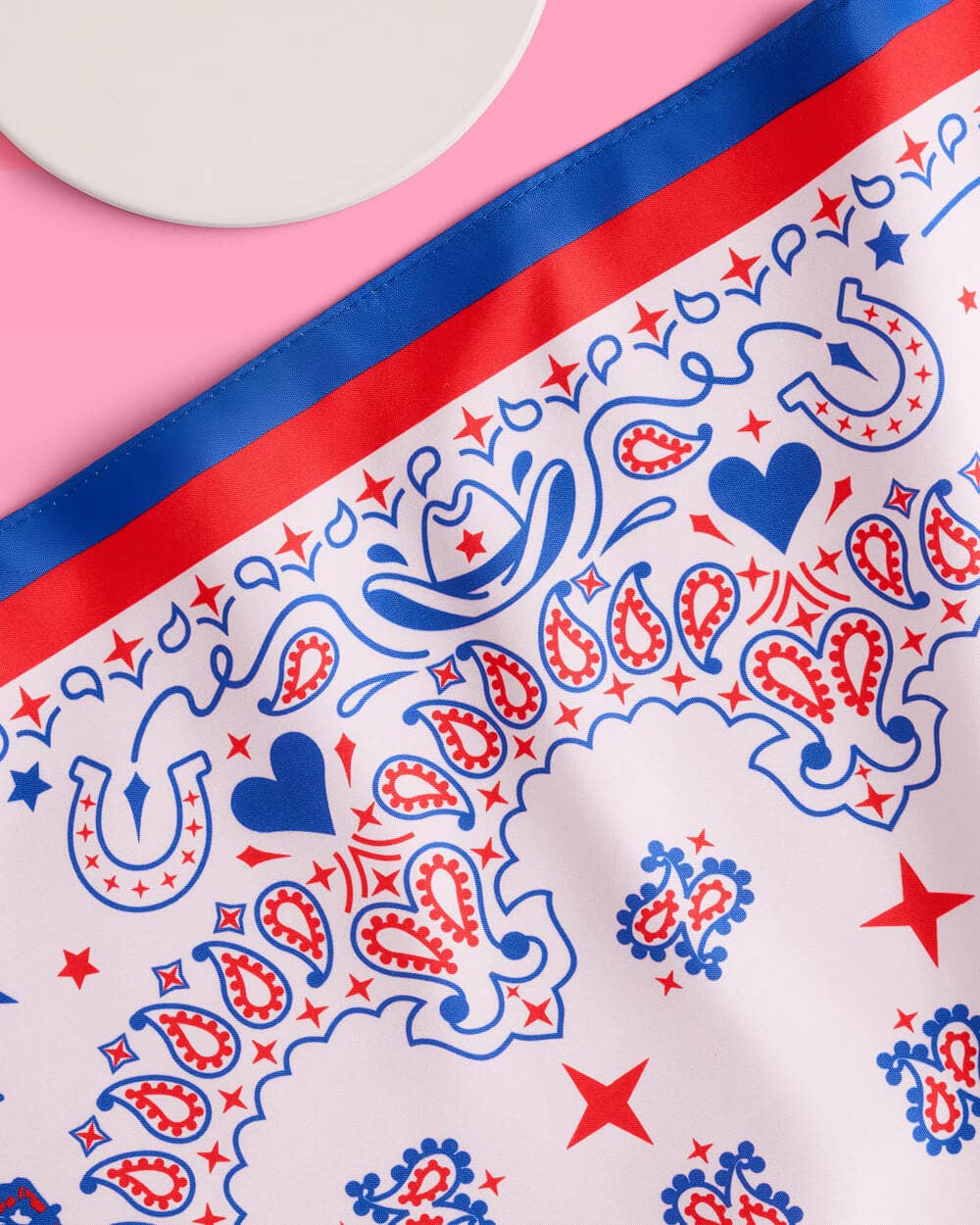 Red, White, and Blue Cowgirl Bandana