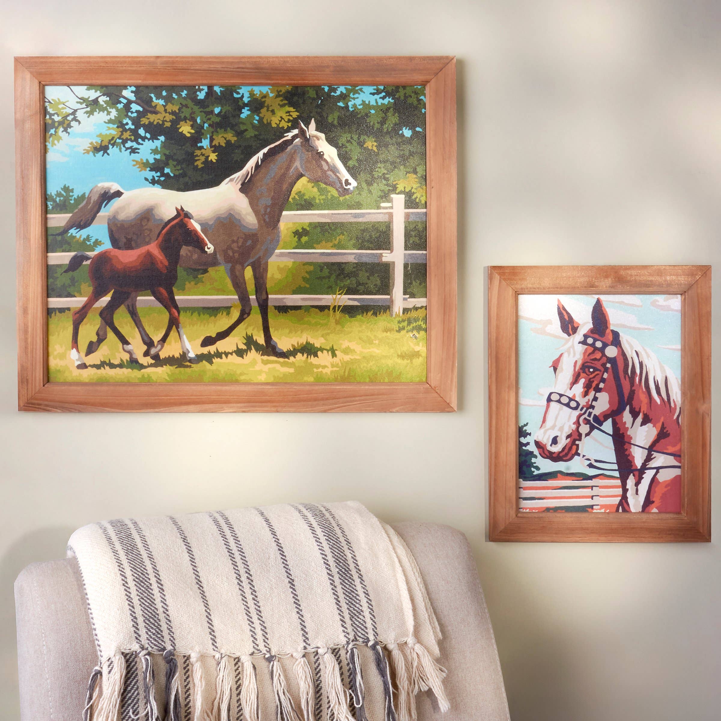 Painted Horse Framed Wall Art