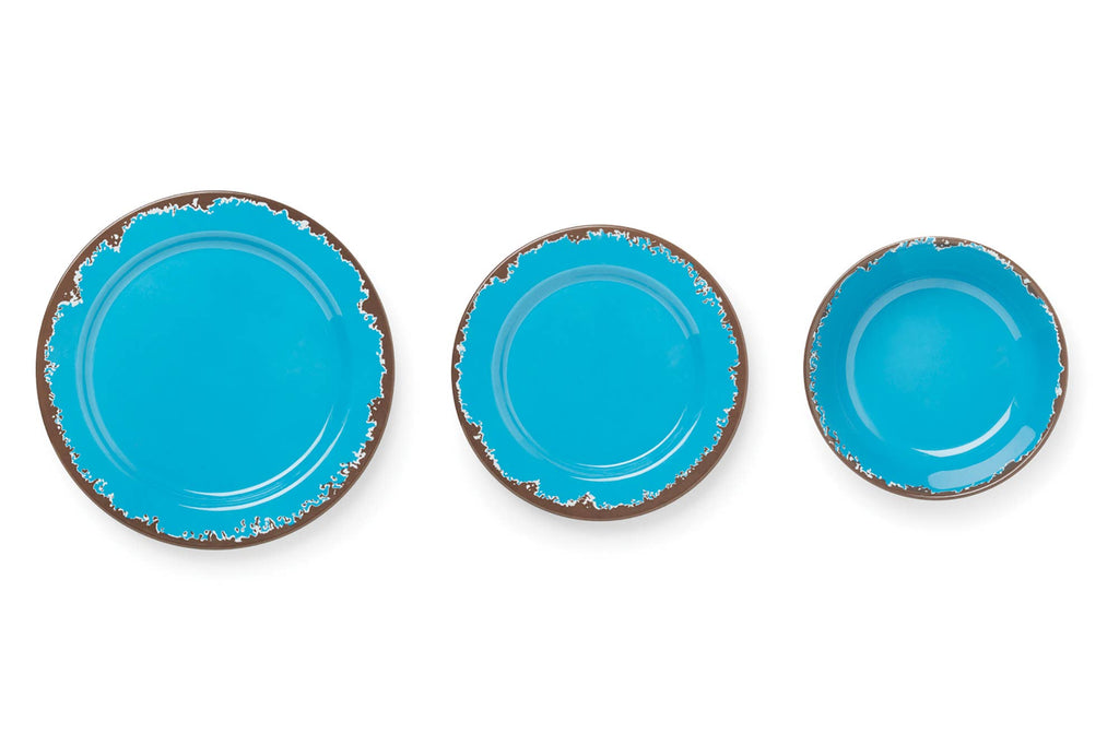 Melamine Dinnerware, Set of 12, Multicolor