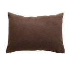 Stonewashed Cotton Pillow with Hand-embroidery