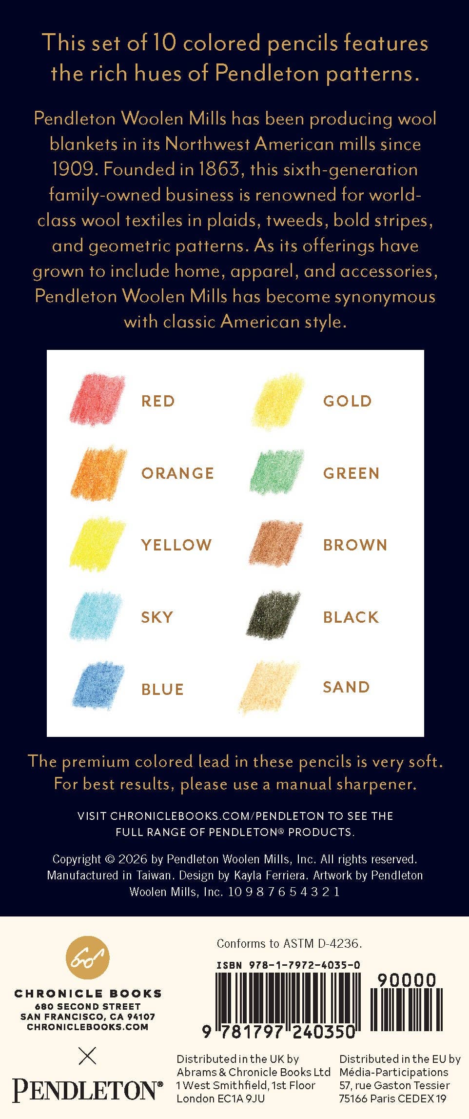 Pendleton Colored Pencils