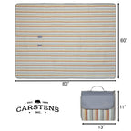 River Rock Woven Stripe Picnic Blanket