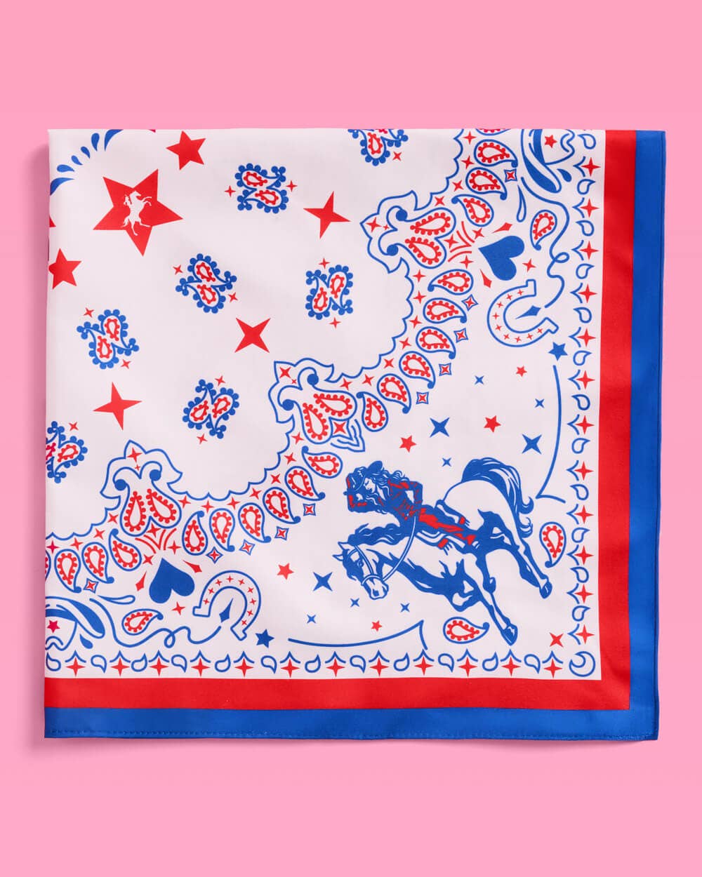 Red, White, and Blue Cowgirl Bandana