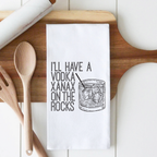 Vodka Xanax Premium Cotton Tea Towel