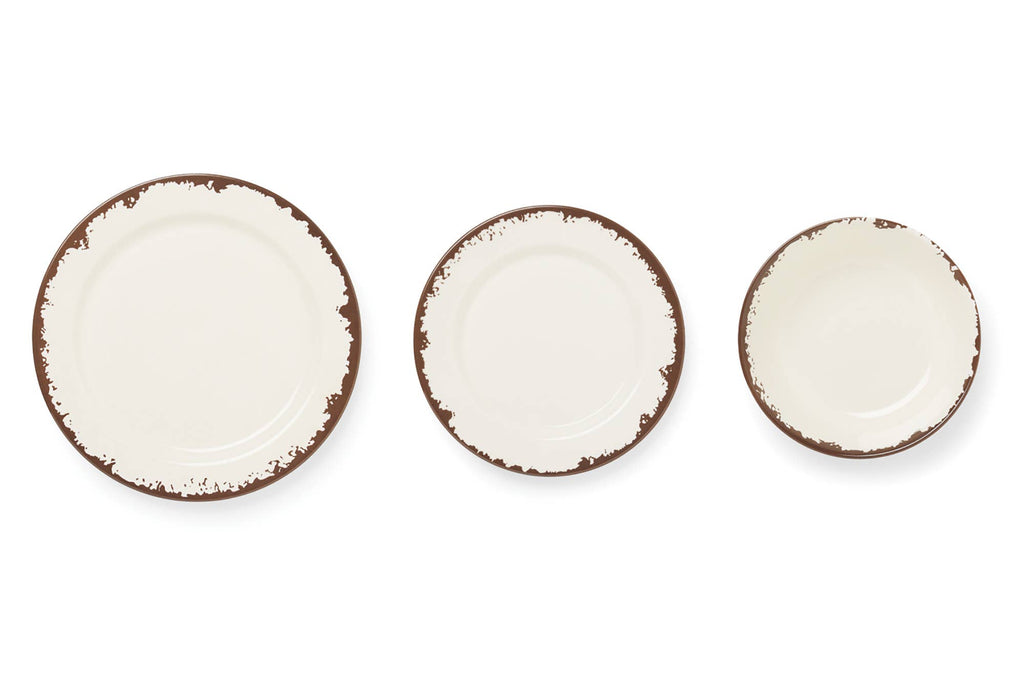 Melamine Dinnerware, Set of 12, Multicolor