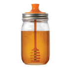 Honey Dipper Lid for Regular Mouth Mason Jar
