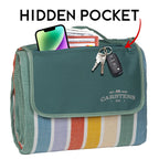 Day at the Beach Woven Stripe Picnic Blanket