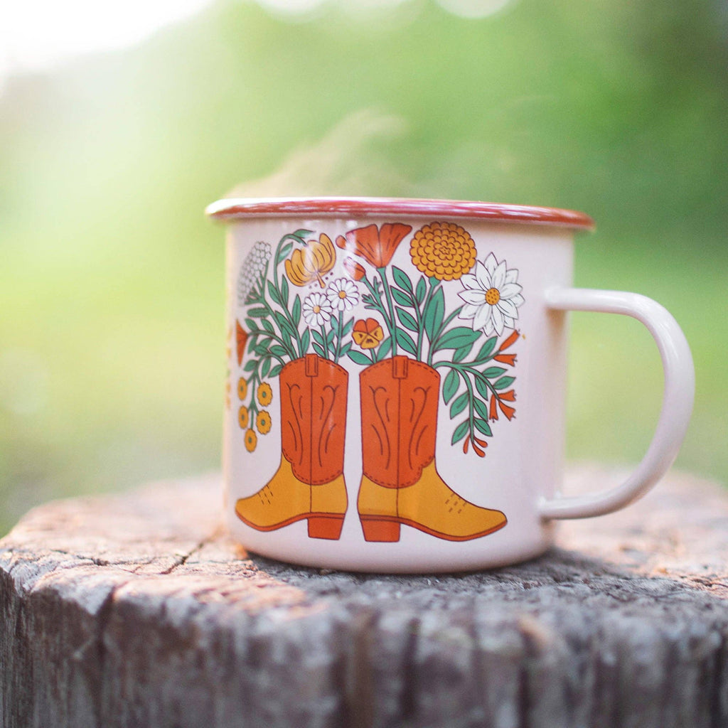 Enamel Coffee & Camp Mug | Western Bloom