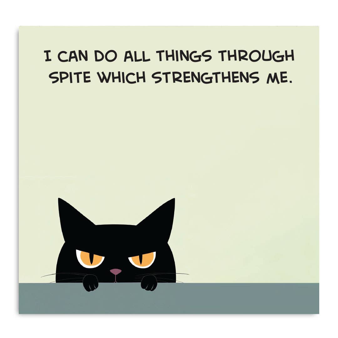 I Can Do All Things Through Spite Sticky Note Pad