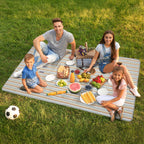 River Rock Woven Stripe Picnic Blanket