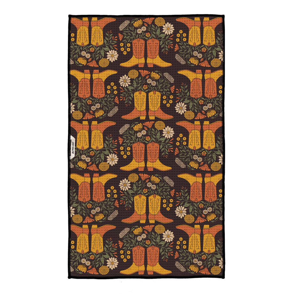 Kitchen & Tea Towel | Cowboy Boots & Flowers