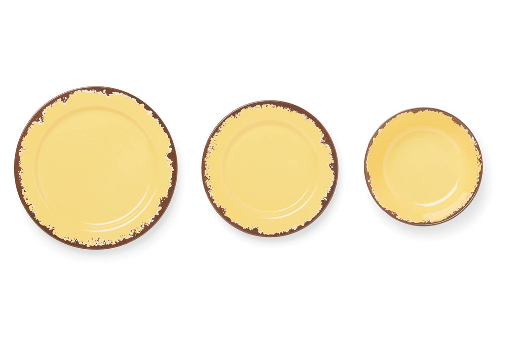 Melamine Dinnerware, Set of 12, Multicolor