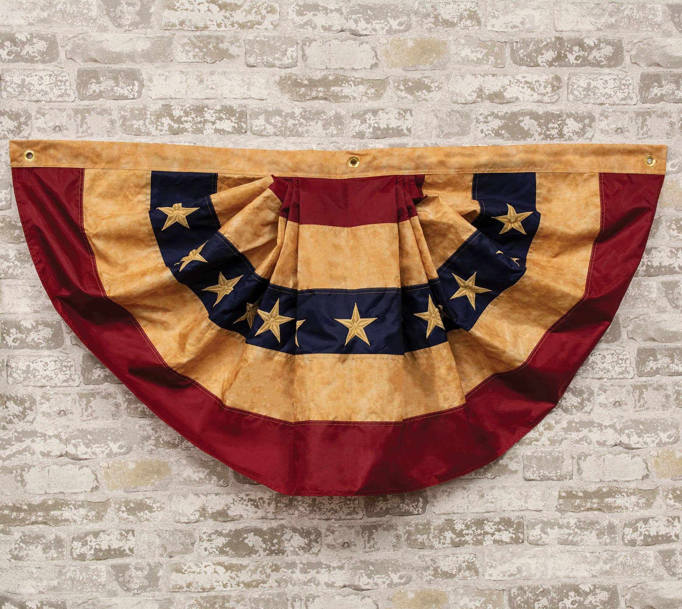Tea-Stained Nylon Americana Bunting