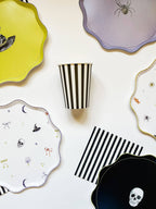 Black & White Striped Cup