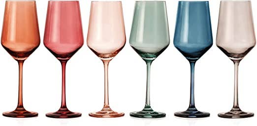 Texas Sunset Wine Glasses ~ Set of 6