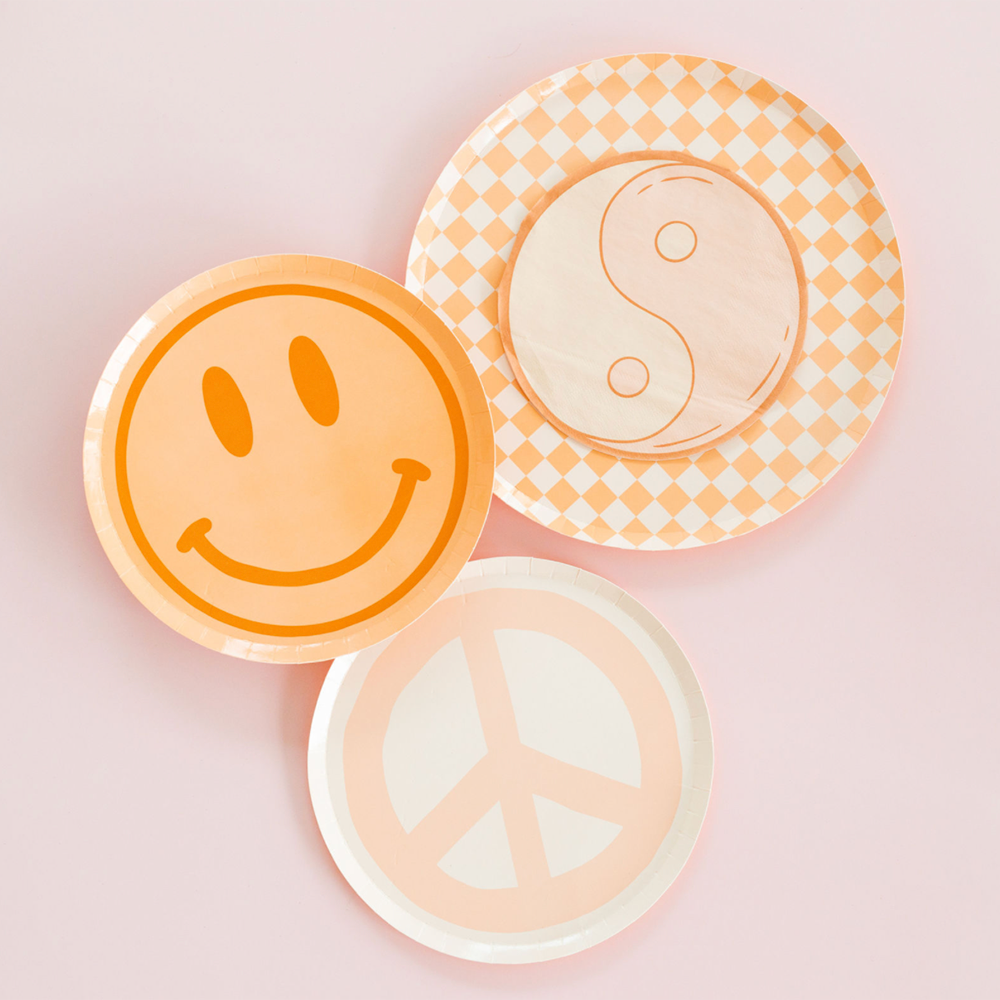 Peace & Love Peace Dessert Plates - 8 Pk.