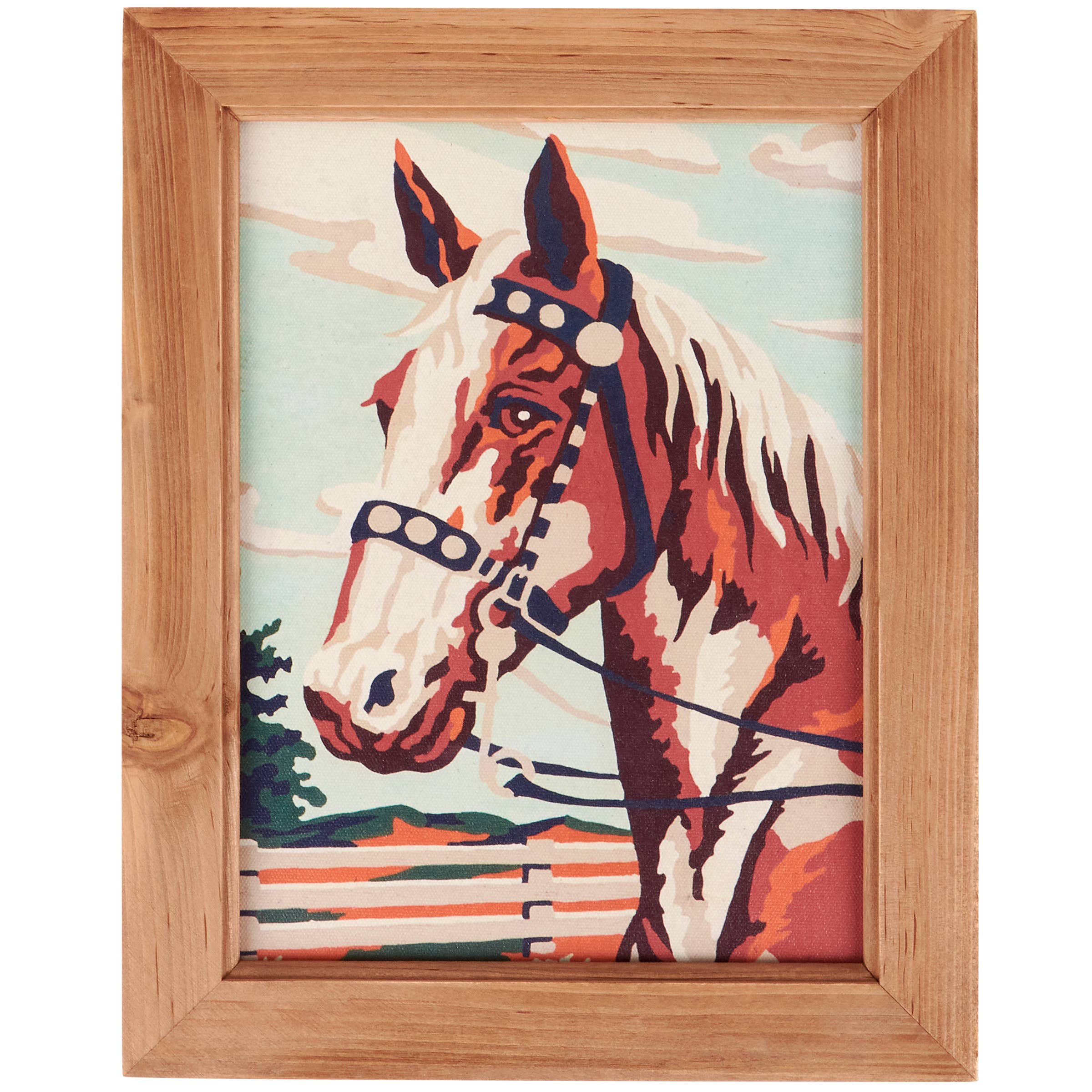Painted Horse Framed Wall Art