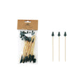 Bamboo Skewers with Trees, Set of 50