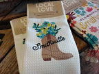 Smithville Tea Towel - Cowboy Boot